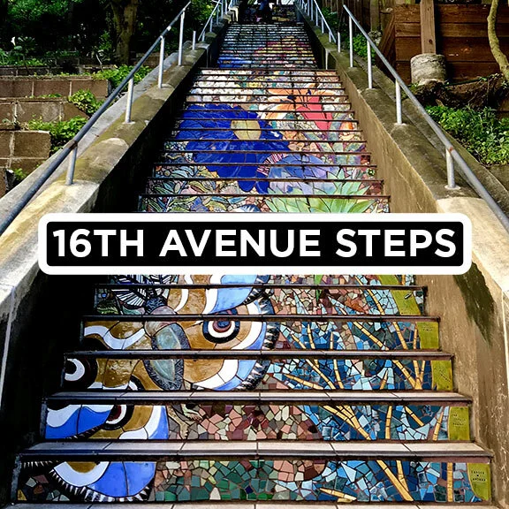The 16th Avenue Mosaic Staircase in San Francisco