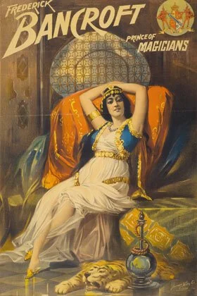 Frederick Bancroft vintage magic poster