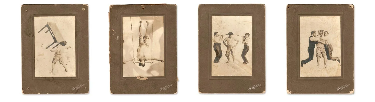Ben Darwin Pfeffer — vintage vaudeville strongman photographs