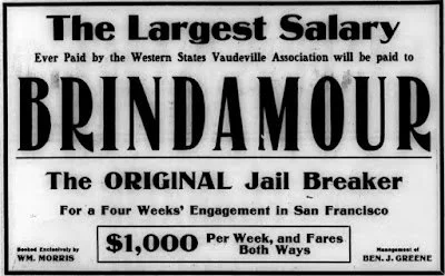 Variety magazine ad for Brindamour, August 1907