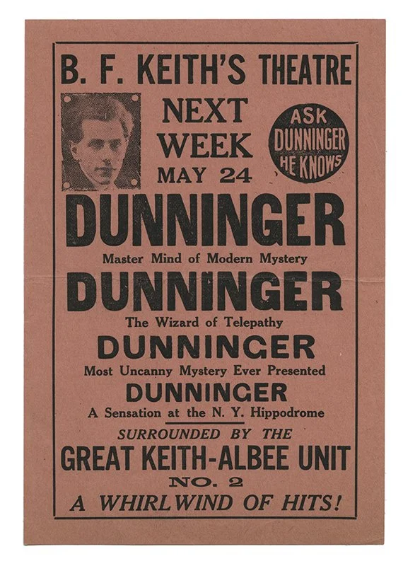 Dunninger mentalist archive 9