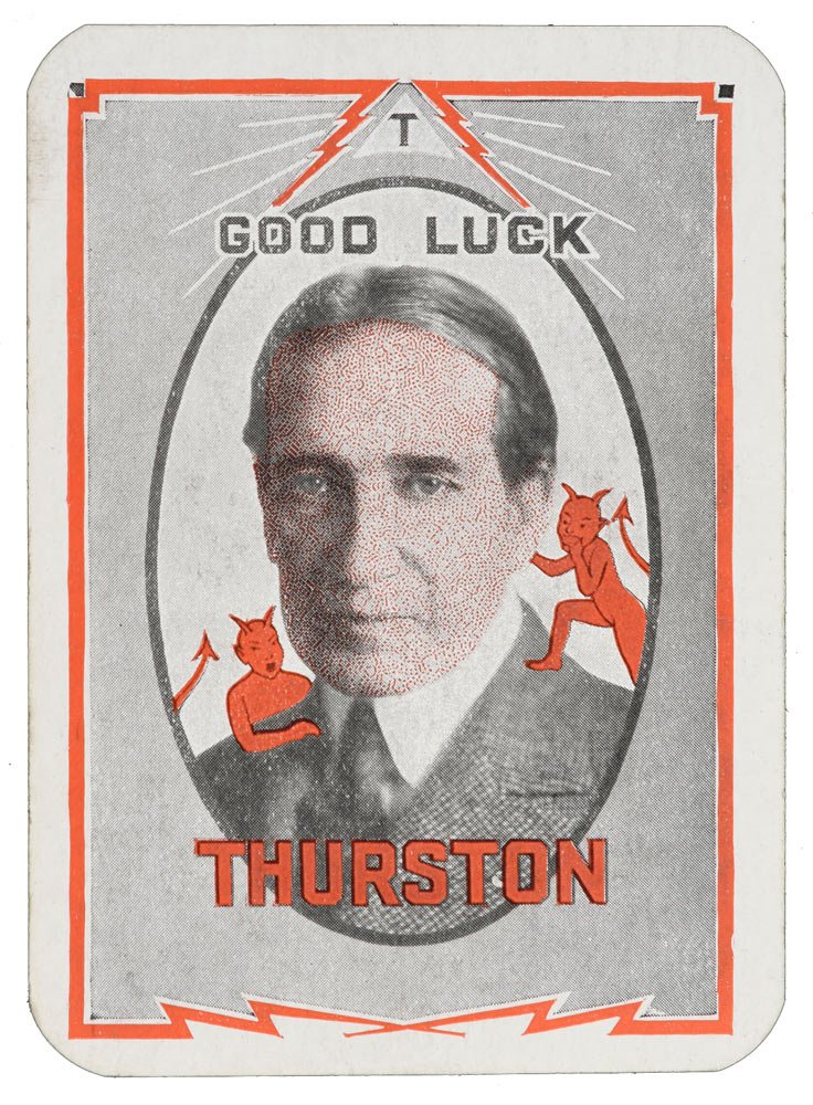 Howard and Jane Thurston promotional throw-out card from the 1920s
