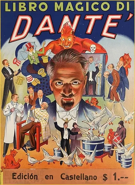 Libro Magico di Dante — Spanish edition vintage poster
